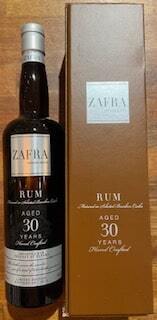 Zafra Master series 30 years rum Panama 40%