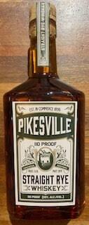 Pikesville Straight Rye Whiskey 55%