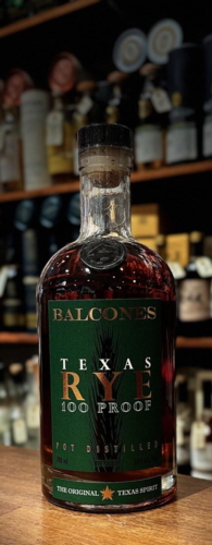 Balcones Texas Rye 100 Proof Pot Distilled 50%