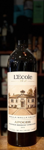 L´Ecole Apogee Pepper Bridge Vineyard Walla Walla Valley Washington 2014