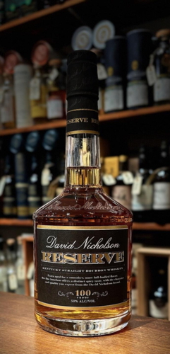 David Nicholson Reserve Kentucky Straight Bourbon Whisky 100 proof 50%