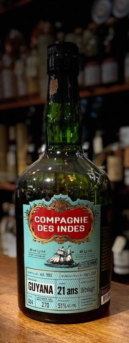 Compagnie Des Indes 21 years Guyana Rum 51% GU4