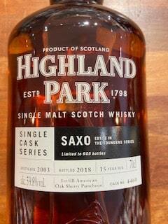Highland Park Single Cask Saxo 15 års Single Malt Whisky
