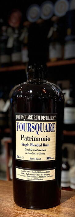 Foursquare Patrimonio Single Blended Rum Barbados 58%