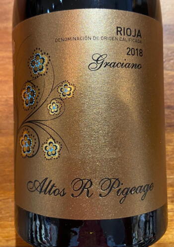 Altos R Pigeage Graciano Rioja 2018