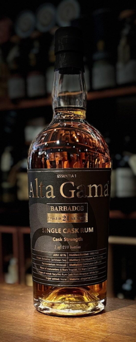 Alta Gama Single Cask 21 års Barbados rum 61%