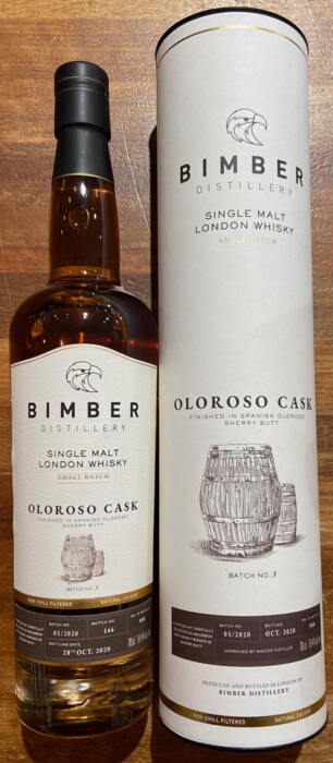 Bimber Oloroso Cask Batch 3 Single Malt London Whisky 51,4% 2020