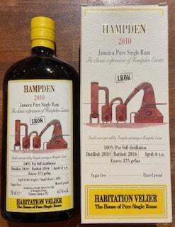 Hampden LROK 2010 6 Years Old Jamaica Rum 67%