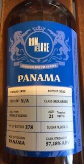 Limited Batch Series Panama 21 års RomdeLuxe