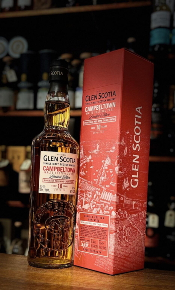 Glen Scotia 10 års Bordeaux Red Wine Finish Campbeltown Single Malt Whisky 56,1% 2021