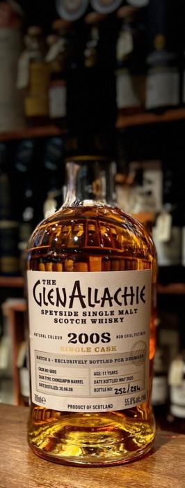 Glenallachie 2008 #6886 11 års Speyside Single Malt Whisky 55,8%