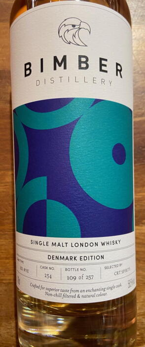 Bimber Ex-Rye cask #254 Denmark Edition Single Malt London Whisky 58,5%