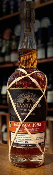 Plantation Rum Single cask Jamaica 1998 Bardstown Fusions Series Bourbon Cask 49,5%