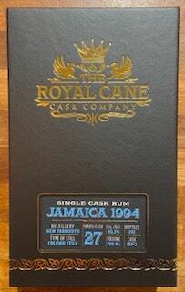 The Royal Cane Jamiaca 1994 27 år Single Cask 60,3%