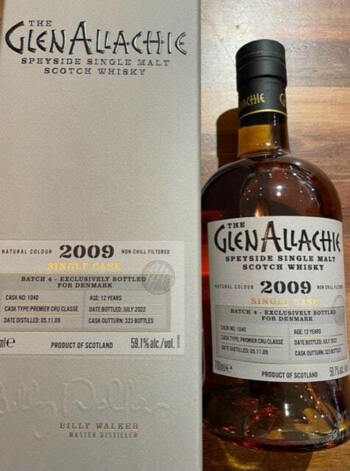 Glenallachie 2009 #1040 Premier Cru Classé Batch 4 12 års Single Speyside Malt Whisky 59,1%