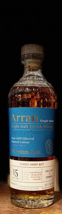Arran Premium cask #800574 2006 15 years Oloroso Sherry Butt 57,7% 2022