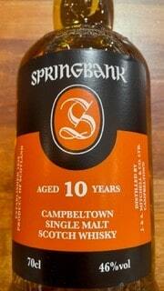 Springbank 10 års Campbeltown Single Malt Whisky 46% 2022