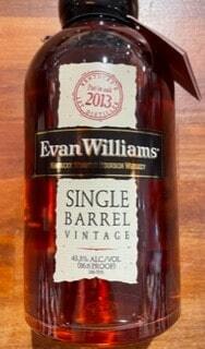 Evan Williams Single Barrel Vintage 2013 Kentucky Straight Bourbon Whiskey 43,3%