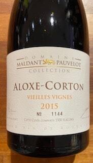 Domaine Maldant Pauvelot Aloxe-Corton Vireilles Vignes 2015