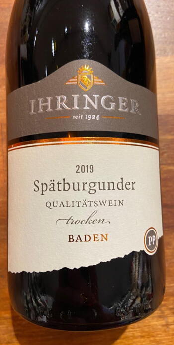 Weingut Ihringer Spätburgunder Baden 2019