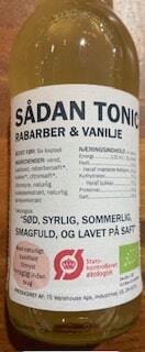 Sådan Jordbær og Vanilje Tonic 200 ml.