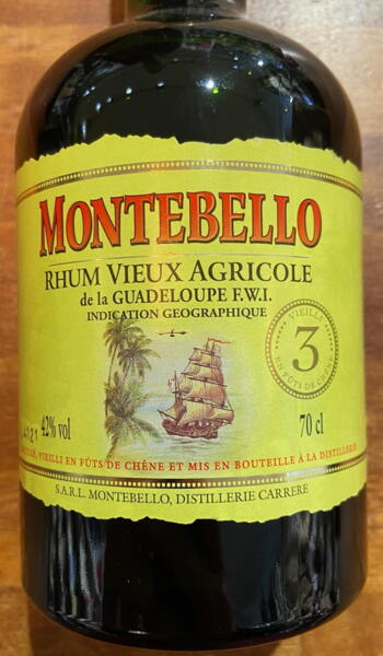 Montebello 3 years Rhum Agricole Guadeloupe 42%