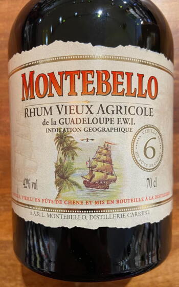 Montebello 6 years Rhum Agricole Guadeloupe 42%