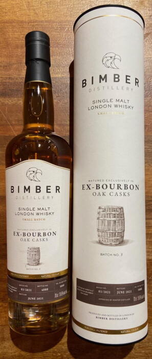 Bimber Distillery Ex-Bourbon Batch 3 Single Malt London Whisky 51,6% 2021
