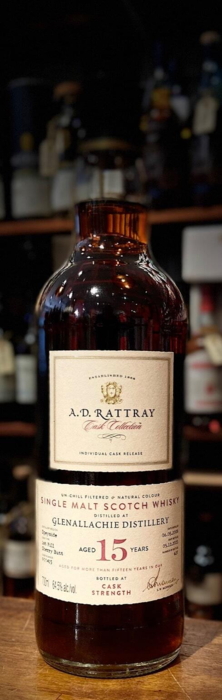 Glenallachie 15 års Speyside Single Malt Whisky 64,5% A. D. Rattray