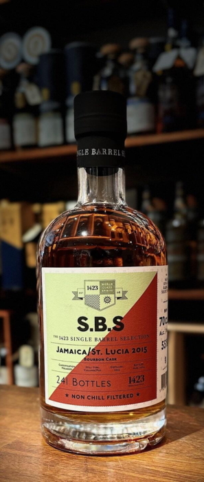 SBS 8 års Jamaica/St. Lucia Bourbon Rum Cask 2015 55%