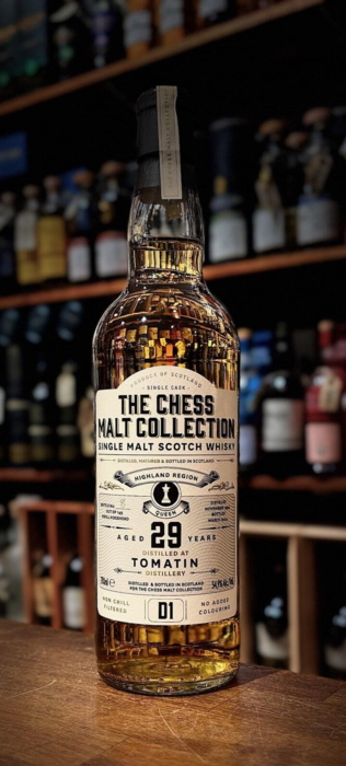 The Chess Malt Collection D1 Tomatin 29 års Highland Single Malt Whisky 54.9%