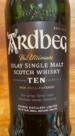 Ardbeg 10 years Islay Single Malt Whisky 46%