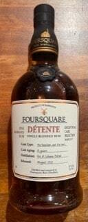 Foursquare Détente 10 years Barbados Single Blended Rum 51%