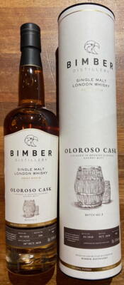 Bimber Oloroso Cask Batch 3 Single Malt London Whisky 51,4% 2020
