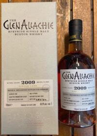 GlenAllachie 2009 #1050 Premier Cru Classe Batch 2 10 Years Single Speyside Malt Whisky 60%