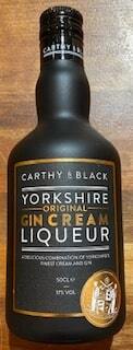 Carthy & Black Yorkshire Original Gin Cream Liqueur 17%