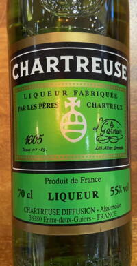 Grøn Chartreuse 55% 70 cl.