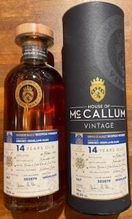 House Of McCallum Highland Park 14 years Highland Single Malt Whisky 52,5%