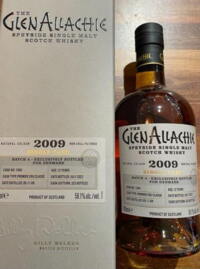 Glenallachie 2009 #1040 Premier Cru Classé Batch 4 12 years Single Speyside Malt Whisky 59,1%