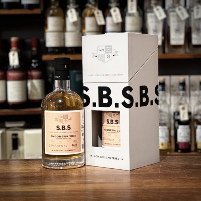 S.B.S. Indonesia 2021 Single Cask Rum 5 år Bourbon & PX Cask 50%