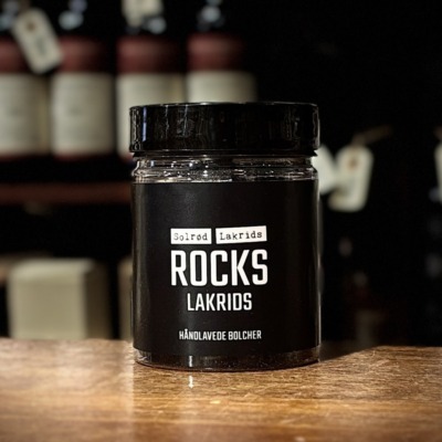 ROCKS Licorice 120 g – Handmade Danish licorice candies with salmiak